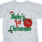 Baby's 1st Christmas Personalized Youth T-Shirt